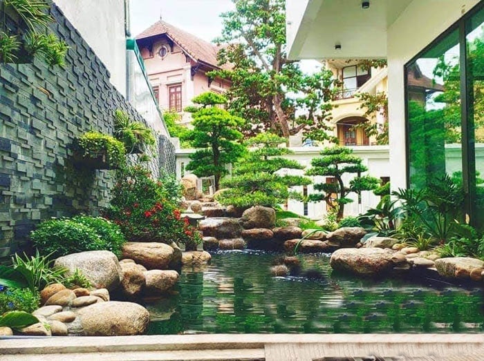 Thiết kế thi c&ocirc;ng hồ c&aacute; Koi tại H&agrave; Tĩnh