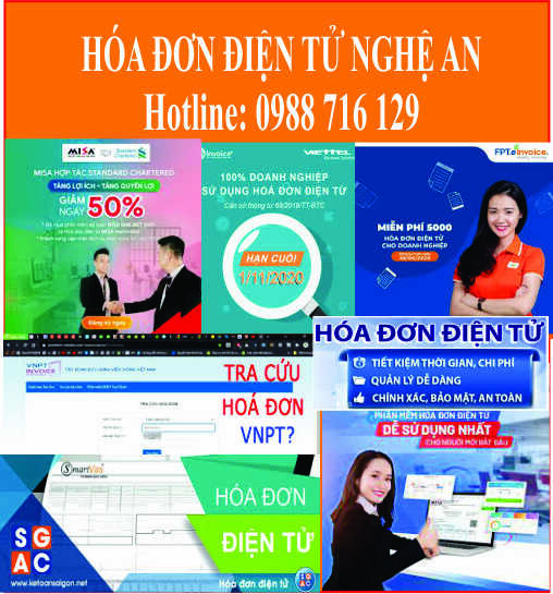 Dịch vụ h&oacute;a đơn điện tử tại Nghệ An