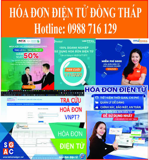 Dịch vụ h&oacute;a đơn điện tử tại Đồng Th&aacute;p