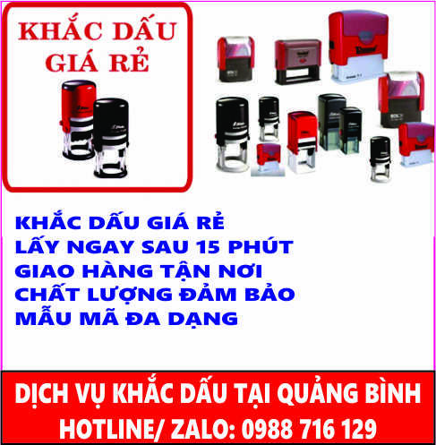 Khắc Dấu Tại Đ&ocirc;̀ng Hới-Quảng Bình